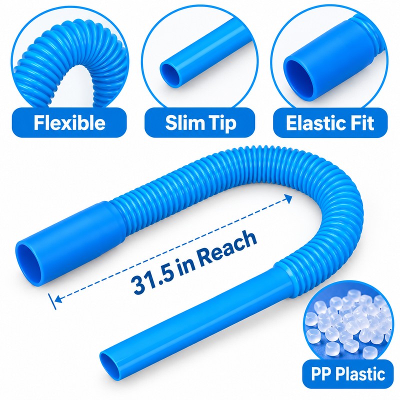 Dryer Vent Cleaner Hose with Elastic Connector – Flexible Cleaning
