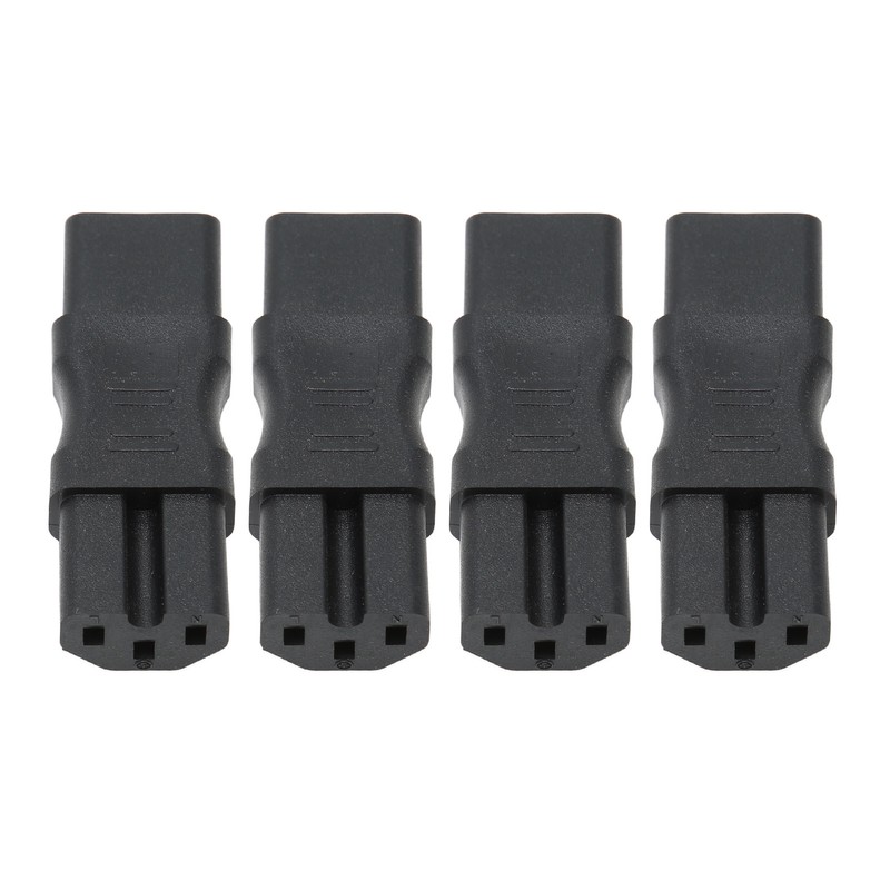 4pcs IEC320 C13 to IEC320 C15 Power Adapter Professional Standard