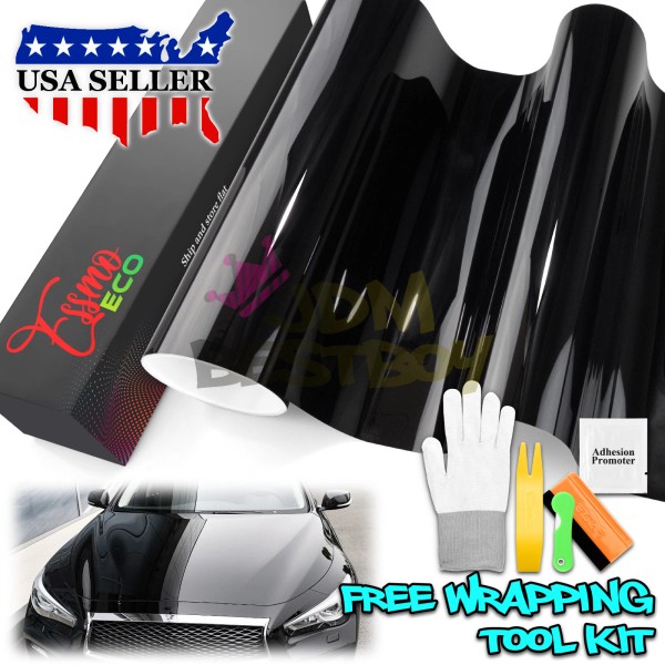 ESSMO™ 5FTx10FT PPF Paint Protection Film Gloss Piano Black Invisible