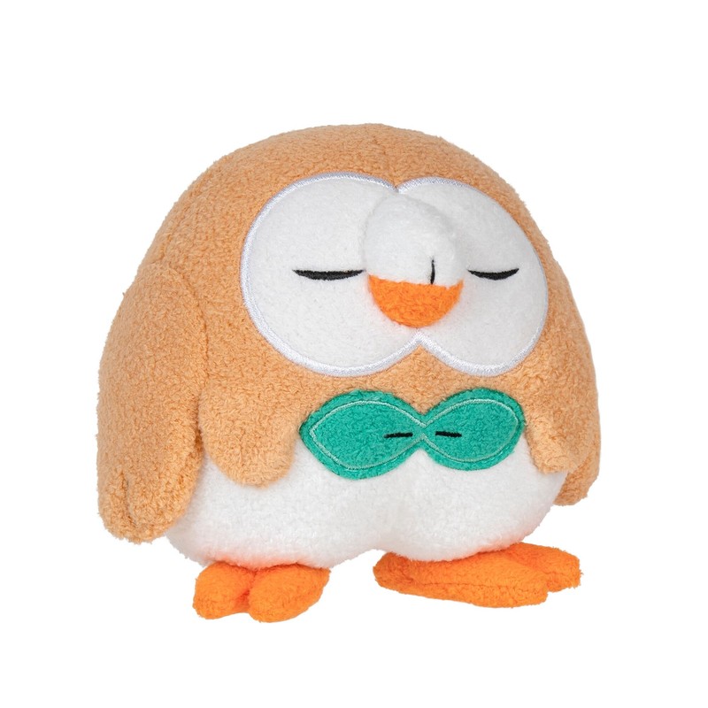 Pokémon Sleeping Plush Rowlet W3, 12 cm
