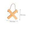 BIUDECO Detachable Wooden Pot Mat Cross Shaped Heat Insulation Pad