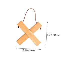 BIUDECO Detachable Wooden Pot Mat Cross Shaped Heat Insulation Pad for Tableware Protection Elegant Design for Dining Tables Kitchen Counters and More