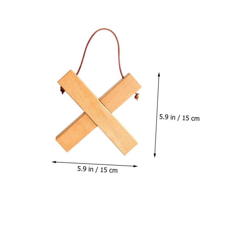 BIUDECO Detachable Wooden Pot Mat Cross Shaped Heat Insulation Pad