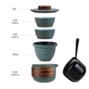 Mini Travel Ceramic Tea Pot Set Chinese Kung Fu Teapot,