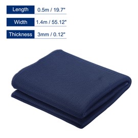 MECCANIXITY Speaker Grill Cloth 20 x 55 Inch Stereo Mesh Fabric Protective Dustproof Cloth for Home Speaker Repair Navy Blue