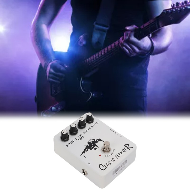 Guitar Effect Pedal Metallic Flanger Sounds Rapid Tremulous Vibrato Electric