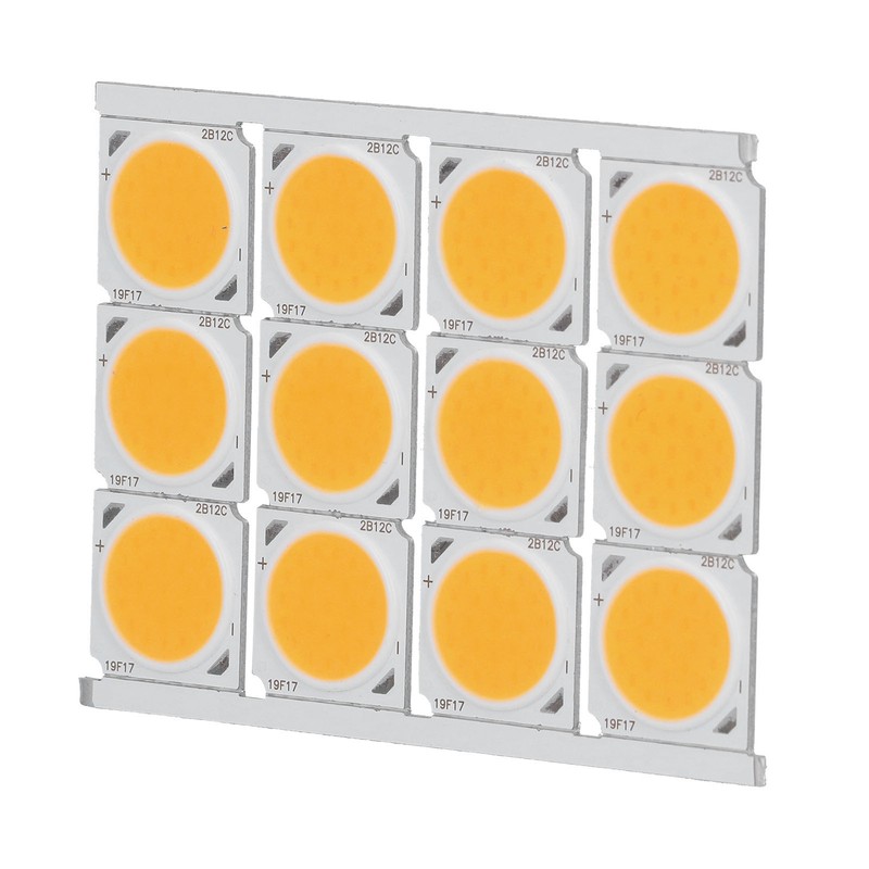 12Pcs COB Light Source High Power Round LED Chip 12W