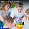 Pidoko Kids Wooden Stacking Building Blocks (49 Pcs) - Colorful