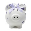 Child to Cherish Ceramic Polka Dot Piggy Bank for Girls,