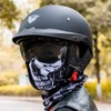 Half Helmets Motorcycle VHF04 Open Face Sun Visor Quick Release