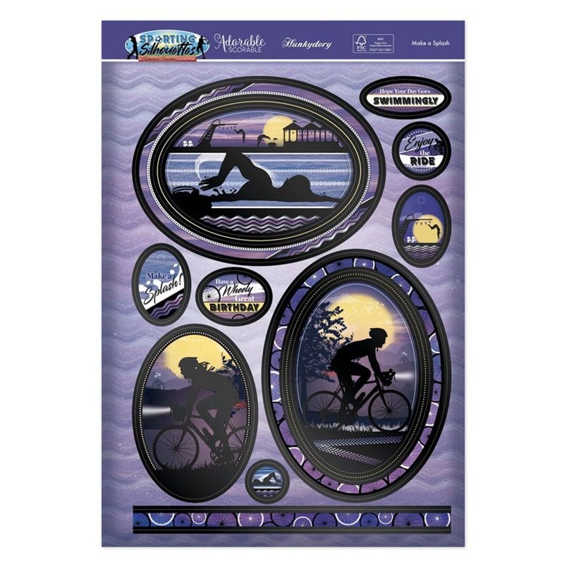 Hunkydory Crafts - Sporting Silhouettes - Make a Splash -