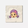 Unbranded Bubble Guppies Cartoon Oona Face 4'' X 4'' Square