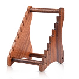 Knife Block, Natural Walnut Wood Fixed Blade Knife Collection Display Stand Holder, Knife Holder Knife Wooden Display Case for Fixed Knife Series Display, Maximum 8 Knives