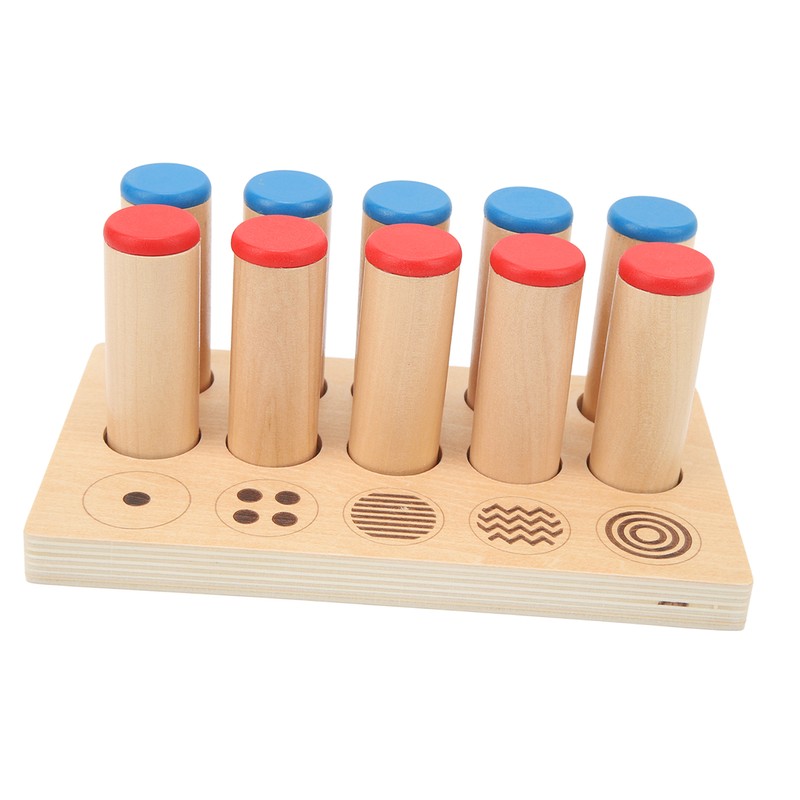 Wooden Sound Cylinders Toy Sensory Integration Training Educational Sound Stick