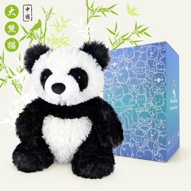 Gift Ideas, 10" 1.5 lbs Heatable & Coolable Round Eyes Panda Stuffed Animal Heat Pad, Microwavable Scented Heating Patches, Flaxseeds Hot Pack - Style: Panda