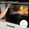 ADE Funk-Bratenthermometer | Digitales Grill-Thermometer mit Touch-Display, Funkempfänger, Messgabel aus