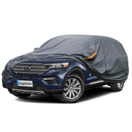 GUNHYI GUNHYI Premium Car Cover Custom Fit Ford Explorer (1995-2025), 16 Layers Heavy Duty Car Cover Waterproof All Weather with Zipper Door for Sun Rain Snow Dust Uv Protection