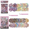 40 Sets 3D DIY Stickers Scenes with 2 Tweezers,DIY 3D