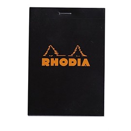 Rhodia Staplebound Black 3.375 x 4.75 Graph Notepad - R122009
