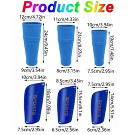 Mtxorvix Soccer Shin Guards, Shin Pads and Shin Guard Sleeves for Football Games, Leg Guard Socks, EVA Cushion Protection Reduce Shocks and Injuries (S)