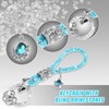 X AUTOHAUX Car Keychain Key Fob Accessories with Bling Rhinestones