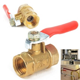 SUPERTOOL Lever Ball Valve, 1 PCS 16MM Flow Control Forged Brass Ball Valve Male X Female Threaded Ends and Aluminium Lever Handle in Size