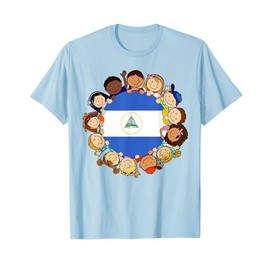Nicaragua Flag Nicaraguan Kids Boy Hispanic Heritage Month T-Shirt