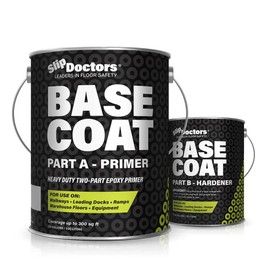Base Coat 2k Epoxy Primer Paint: High-Performance Protection for Garages, Warehouses, and More – Light Gray, 1 Gallon, 300 sq ft.