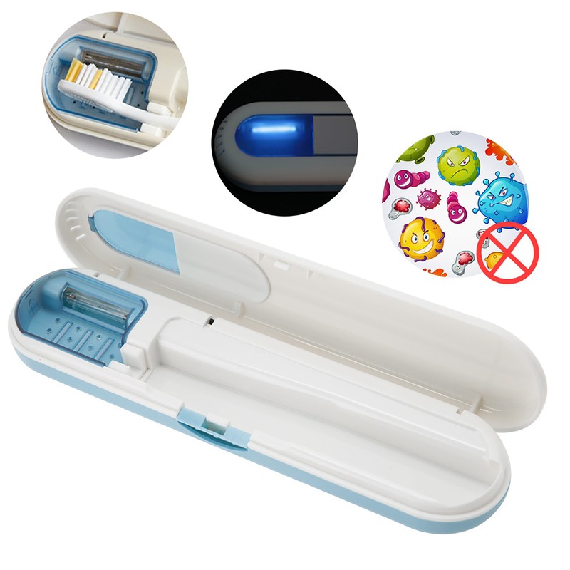 UV Toothbrush Sterilizer Box Portable Toothbrush Head Clean Disinfection Sanitizer