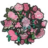 Elegapermab 25 Pcs Pink Iron on Patches, Rose Patches Iron
