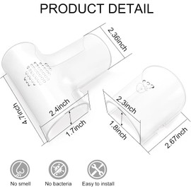 Switior 2 Pack Betta Fish Tank Tube Tunnel, Betta Fish Tank Accessories for Rest, Play, Hide,Betta Fish Tank Decor Six Colors(I-Transparent Black)