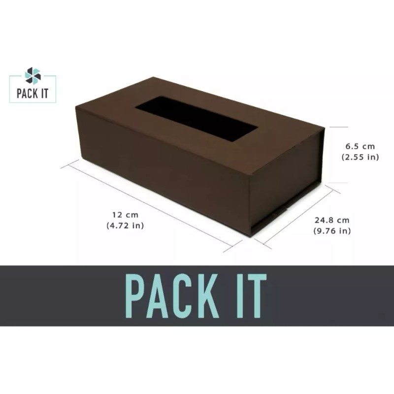 Pack It Caja Dispensador Pañuelos Desechables Kleenera Color Café