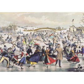 Skating Pond Deluxe Boxed Holiday Cards (20 cards, 21 self-sealing envelopes)