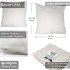 Allgala 4-Pack Decorative Throw Pillow Cover 18x18 Inch (White)-PW82212