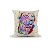 Vixar Labrador Dog Gundog pet Watercolour Rainbow Art Linnen Cushion