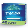 Tampax Cardboard Tampons for Women Super Absorbency, Anti-Slip Grip, LeakGuard