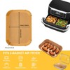 Leylve 125 Stück Backpapier für HeißLuftfritteuse Dual Zone, 22 *