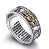 YGLINE Adjustable FENG Shui PIXIU MANI Mantra Protection Wealth Ring,