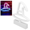 Neon Light Plastic Witch Hat Shape USB Battery Powered RGB