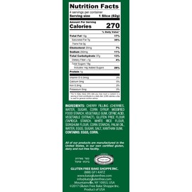 Katz Gluten Free Katz Gluten Free Personal Size Cherry Pie | Dairy Free, Nut Free, Soy Free, Gluten Free | Kosher (1 Pack of 1 Pie, 11.5 Ounce)