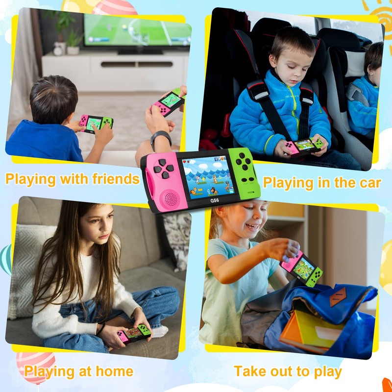Portable Retro Kids Game Console 3.2" Screen, Support Plug TV