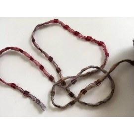 Dark Horse Yarns Magestic #104 Red Brown Purple Matte & Shine Wool Blend 100gr