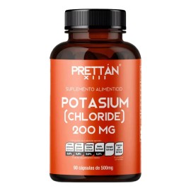 Cloruro de Potasio 200mg 90 Cpsulas Prettn Suplemento Deportivo                                                                                       
