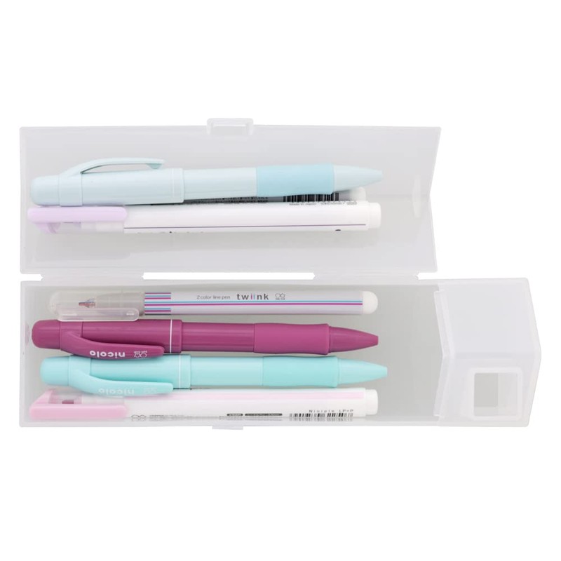 Sunstar Stationery S1426222 Pen Case, Pen Stand, Pen Case, Clear