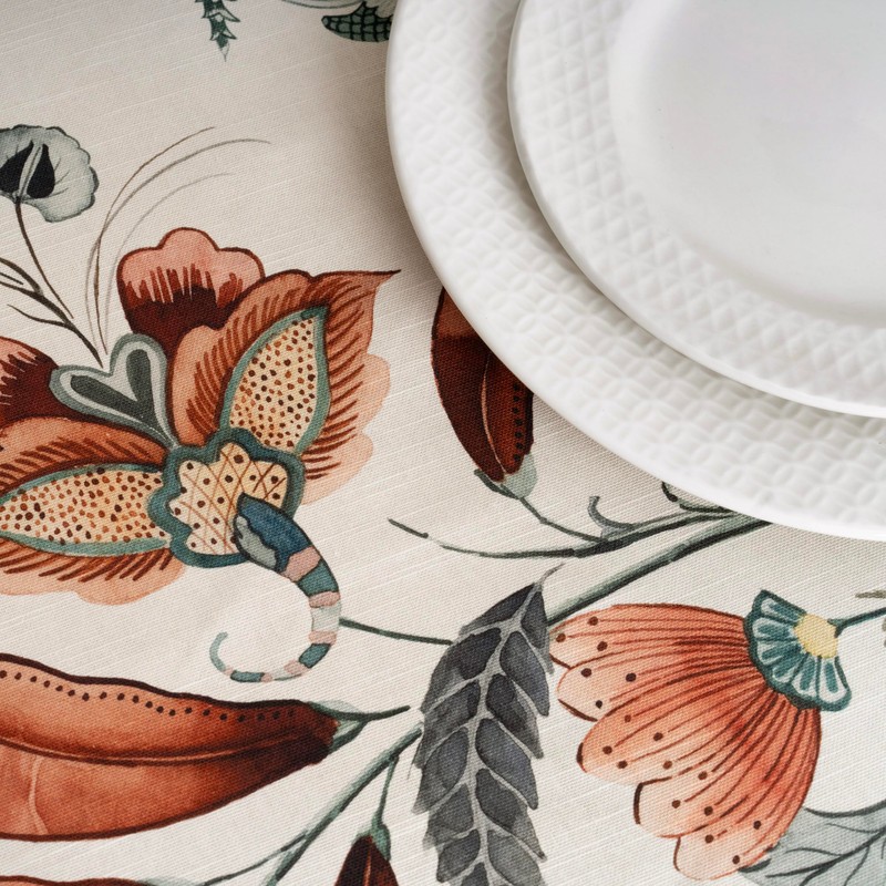 Maison d' Hermine Tablecloth 100% Cotton Table Cover Decorative Washable