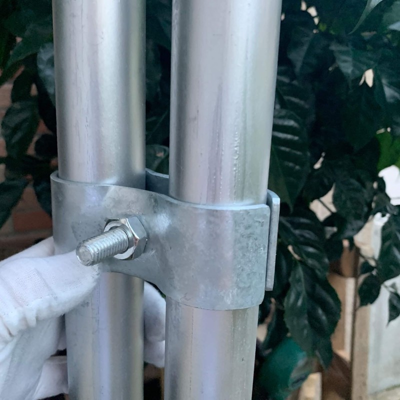 Aiwaiufu Kenall Kennel CLAMPS: Chain Link Fence Pipe Saddle Clamp,