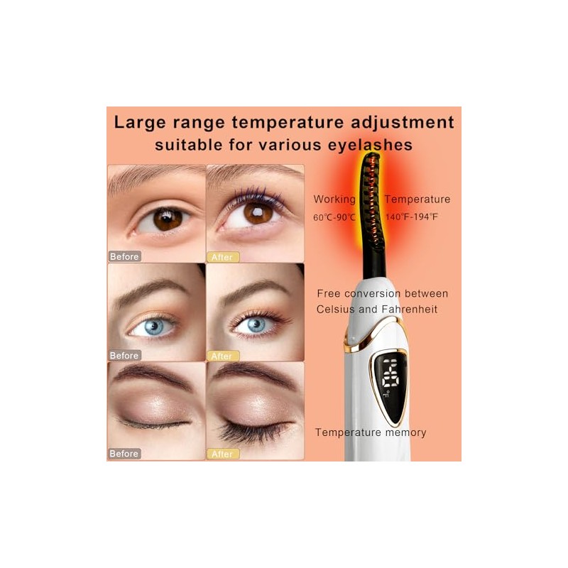 S600 Heated Eyelash Curler - Accurate Temperature Control, Intelligent Automatic