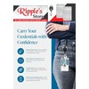 Retractable Badge Holder with ID Card Holder, Clear Vertical Badge