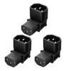 Vellcon [3Pack] IEC 320 C14 to C13 Right Angle AC