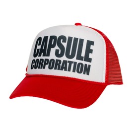 Capsule Corporation Hat Truckers Cap Adult Red/White